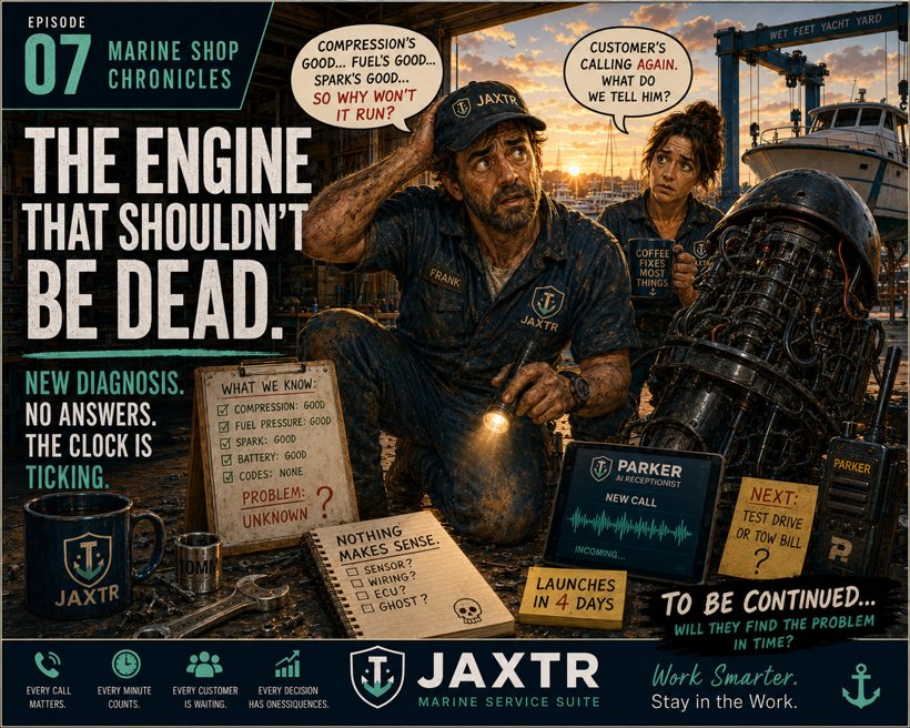 Marine Shop Chronicles — the engine that shouldn't be dead.